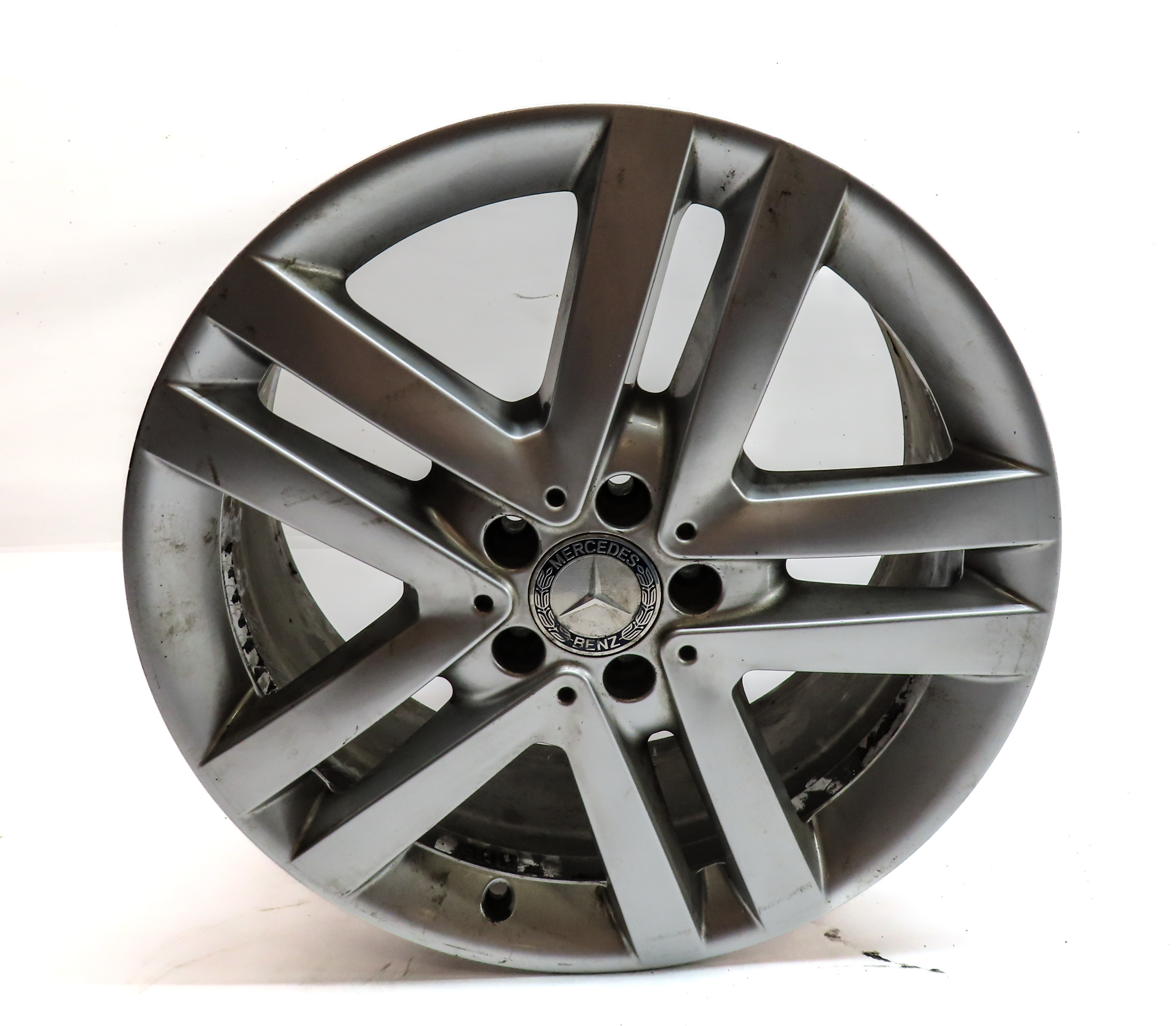 13-16 MERCEDES GL CLASS (X166) 19x8.5 ALUMINUM 5 DOUBLE 10 SPOKE ALLOY WHEEL RIM — exact item pictured